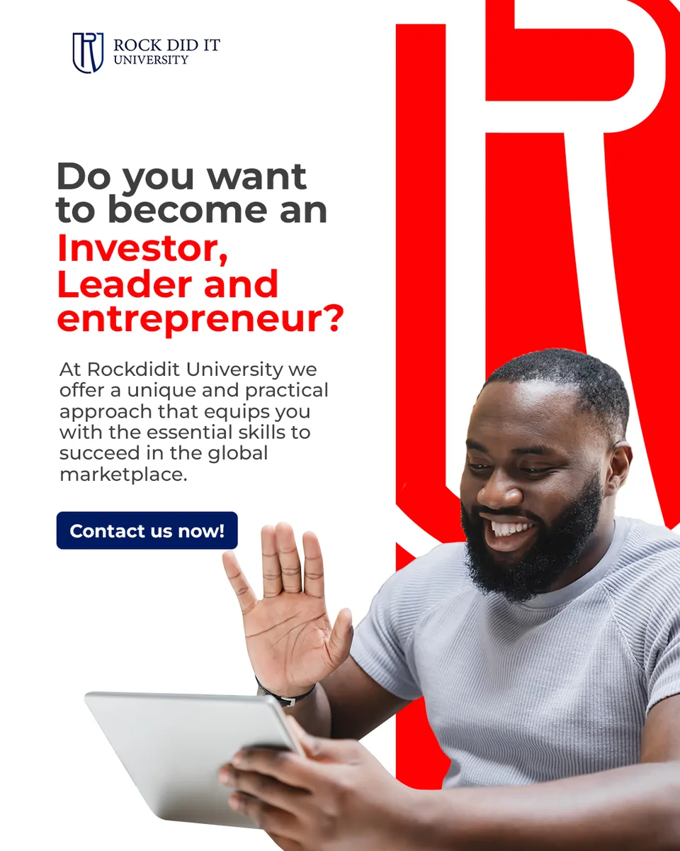 ROCK DID IT University investor leader entrepreneur invitation